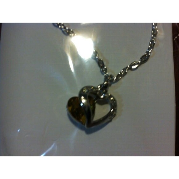 Open Heart Necklace 1 pc random color - Picture 2 of 12